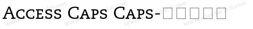 Access Caps Caps字体转换